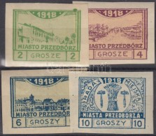 * 1918 Przedborz 4 érték (Mi EUR 280,-) - Other & Unclassified