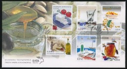 2008 Hagyományos Görög élelmiszerek Sor Mi 2476-2481 FDC - Autres & Non Classés