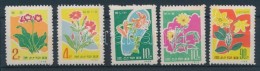 ** 1966 Virág Sor Mi 676-680 (rozsda / Stain) - Autres & Non Classés