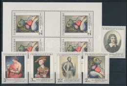 ** 1977 Festmény Kisívsor + Sor Mi 2413-2417 - Other & Unclassified