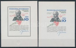 ** 1975 Ludvik Svoboda 80. Születésnapja Fogazott és Vágott Blokk Mi 31 A + B - Other & Unclassified