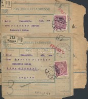 1918 2 Db Csomagszállító BécsbÅ‘l Rimaszombatra Küldve (sérült) - Other & Unclassified