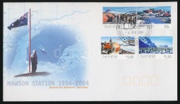 2004 Mawson Sarkkutató állomás Sor Mi 157-160 FDC - Autres & Non Classés