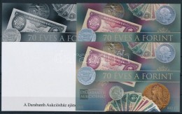 ** 2016 70 éves A Forint 4 Db-os Emlékív Garnitúra Azonos Sorszámmal (005) - Other & Unclassified