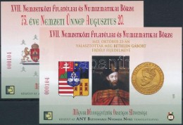 ** 2013 Nemzetközi Filatéliai és Numizmatikai Börze 2 Db Klf Emlékív 'A... - Autres & Non Classés