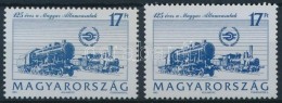 ** 1993 125 éves A MÁV Alacsonyra Fogazott Bélyeg + Támpéldány - Other & Unclassified