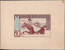 ~1920 Meg Nem Valósult Eredet Bélyegterv / Unissued Stamp Design - Autres & Non Classés