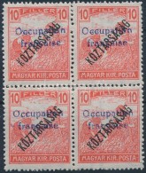 ** Arad 1919 Arató/Köztársaság 10f Négyestömb Garancia Nélkül... - Other & Unclassified