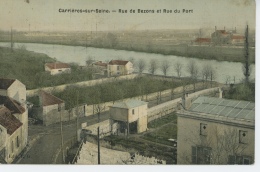 CARRIERES SUR SEINE - Rue De Bezons Et Rue Du Port - Carrières-sur-Seine