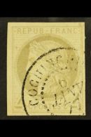 COCHIN CHINA 1877 4c Grey, Ceres, Yv 16,  Very Fine Used With Cochinchine 6 Jan 77 Cds Cancel. For More Images,... - Autres & Non Classés