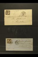 POSTAGE DUE 1859-78. An Attractive, Imperforate 4 Margin Selection ON COVERS / ENTIRES All Bearing Cds Cancels.... - Other & Unclassified