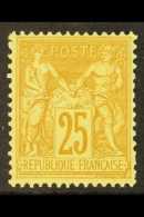 1877-90 25c Bistre On Yellow Peace & Commerce, SG 263 (Yvert 92), Fine Never Hinged Mint. Fresh & Lovely.... - Andere & Zonder Classificatie