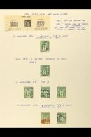 1871-1900 USED COLLECTION With Shades, Types, Paper Types & Postmark Interest Written Up On Leaves, Inc... - Andere & Zonder Classificatie
