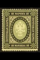 1901-15 10m Greenish Grey And Black, Perf 14 (SG 168, Facit 61), Very Fine Mint.  For More Images, Please Visit... - Other & Unclassified
