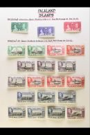 1937-1952 COMPLETE VERY FINE MINT COLLECTION On Leaves, Inc 1938-50 Set With Shades Inc 1d Black & Carmine,... - Falklandeilanden