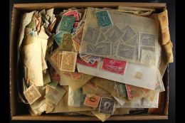 OLD TIME ASSORTMENT IN A CARTON An Unchecked Mint And Used Assembly With Stamps Stuffed Into Glassine Packets And... - Salvador