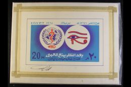 1976 WORLD HEALTH DAY Unadopted Hand Painted Essay For A 20m Stamp (SG 1288), Signed Beneath The Design, Overall... - Other & Unclassified