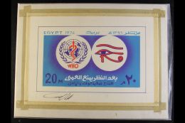 1976 WORLD HEALTH DAY Unadopted Hand Painted Essay For A 20m Stamp (SG 1288), Signed Beneath The Design, Overall... - Otros & Sin Clasificación