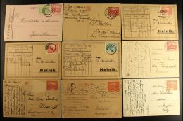 1919-1920 'CASTLE' TYPES POSTAL HISTORY. An Interesting Group Of Covers & Postcards Bearing Various Castle... - Sonstige & Ohne Zuordnung