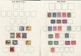 1890-1935 MINT COLLECTION Neatly Presented On Old Imperial Album Pages. Includes Queen And Torea Types To 10d And... - Cook Islands