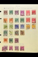 1912-36 FABULOUS USED ACCUMULATION A Most Useful Used Hoard On Various Pages With Much Shade & Postmark... - Ceylon (...-1947)