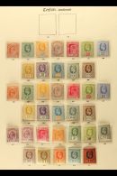 1903 - 1910 ED VII ISSUES COMPLETE MINT Superb Fresh Mint Sets, SG 265/300, Complete. (36 Stamps) For More Images,... - Ceilán (...-1947)