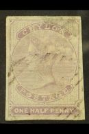 1857-64 ½d Reddish Lilac, SG 16, Fine Lightly Used With 4 Large Margins, Some Slight Surface Rubbing Behind... - Ceylon (...-1947)
