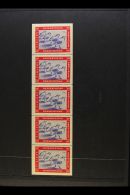 REVENUE STAMPS PRAIRIE PROVINCES 1943 Conservation Stamp 25c "Chukar Partridge" Complete Pane Of Five, Van Dam... - Other & Unclassified