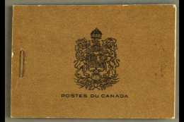 BOOKLETS 1933 Black On Brown Cover 25c Booklet With French Text, SG SB21a, Complete. For More Images, Please Visit... - Other & Unclassified