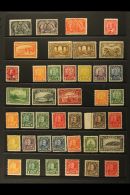 1875-1952 FINE MINT COLLECTION Presented On Stock Pages. Includes 1897 Jubilee ½c, 8c & 20c, 1908... - Other & Unclassified