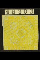 1851 6d Yellow, SG 3, Fine Used With 3 Good Margins, Just Shaved Into Design At Foot And Tiny Marginal Tear Top... - Otros & Sin Clasificación