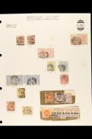BRITISH POST OFFICES - BEIRUT (BEYROUT) Collection Of GB Queen Victoria Stamps With "G06" Or Beyrout Cds Cancels.... - British Levant
