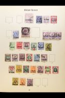 1885-1922 USED COLLECTION Presented On A Pair Of Printed Album Pages. Includes QV To 12pi On 2s6d, KEVII With... - British Levant