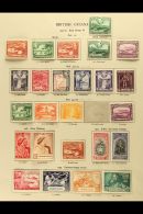 1937 - 1952 COMPREHENSIVE MINT COLLECTION Very Fine And Fresh Mint Collection With Shades And Perfs Including... - British Guiana (...-1966)