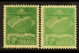 PRIVATE AIR COMPANY LOCAL STAMPS CONDOR SYNDICATE 1927 1300r Green & 1300r Pale Green (1937 Printing) Both... - Otros & Sin Clasificación