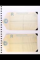 POSTAL STATIONERY 1885-1961 Fine Unused All Different Collection, With Postal Cards (2), Registered Envelopes (6)... - Other & Unclassified