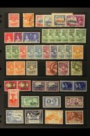 1933-63 COLLECTION Presented On Stock Pages. Inc 1933 KGV Jubilee Set, 1938 KGVI Set To 2s6d & Used Range To... - Sonstige & Ohne Zuordnung