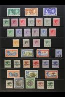 1937-49 COMPLETE MINT COLLECTION Presented On A Pair Of Stock Pages, A Complete "basic" Run From Coronation To... - Andere & Zonder Classificatie