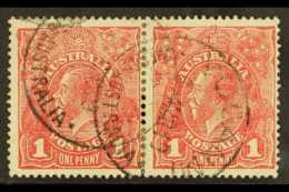1916-18 1d Rose-red Rough Paper Die I Substituted Cliche And Die II Substituted Cliche (SG 47ba & 47ia) In... - Otros & Sin Clasificación