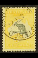 1915-27 5s Grey And Deep Yellow Kangaroo, SG 42b, Fine Used. For More Images, Please Visit... - Sonstige & Ohne Zuordnung