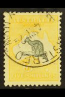 1915-27 5s Grey And Deep Yellow Kangaroo, SG 42b, Fine Used. For More Images, Please Visit... - Andere & Zonder Classificatie