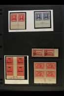 1913-35 MINT MULTIPLES AND IMPRINT BLOCKS A Fine Mint Assembly Which Includes 1913-14 ½d Coil Join Pairs... - Other & Unclassified