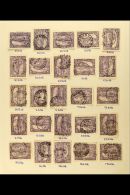 TASMANIA Interesting POSTMARKS Collection On Album Pages. With An Extensive Array Of 1d Red "Mount Wellington"... - Other & Unclassified
