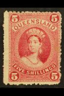 QUEENSLAND 1882-95 5s Rose, Perf 12, Watermark W5 On Thin Paper, SG 154, Fine Mint. For More Images, Please Visit... - Autres & Non Classés