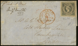 NEW SOUTH WALES CLIPPER MAIL BY BLACK BALL LINE. 1856 (13 May) EL From Sydney To London Endorsed "Per Contract... - Other & Unclassified