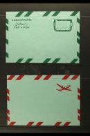 AEROGRAMME 1964 6a Red & Green PROOF PAIR Of The Red Only (no Frame Or Inscriptions) AND Green Only (no Plane... - Afganistán