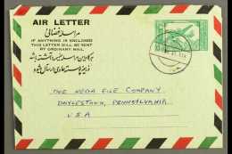 AEROGRAMME 1963 6a Green On Pale Green, Kessler 3, H&G 3, Rare Commercial Use From Kabul To USA, Fine... - Afganistán