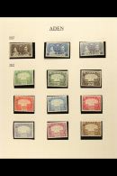 1937-52 KGVI MINT COLLECTION Presented In Mounts On Album Pages. A Highly Complete Collection With 1937 Dhows Set... - Aden (1854-1963)