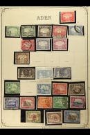 1937-1964 ALL DIFFERENT COLLECTION ON LEAVES Mint And Used, Mostly Fine And Fresh. Note 1937 Dhow Range To 8a Mint... - Aden (1854-1963)