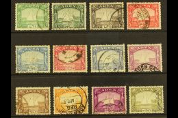 1937 Dhow Set Complete, SG 1/12, Fine To Very Fine Used, Few Small Gum Faults On Lower Values,1r To10r Very Fine.... - Aden (1854-1963)